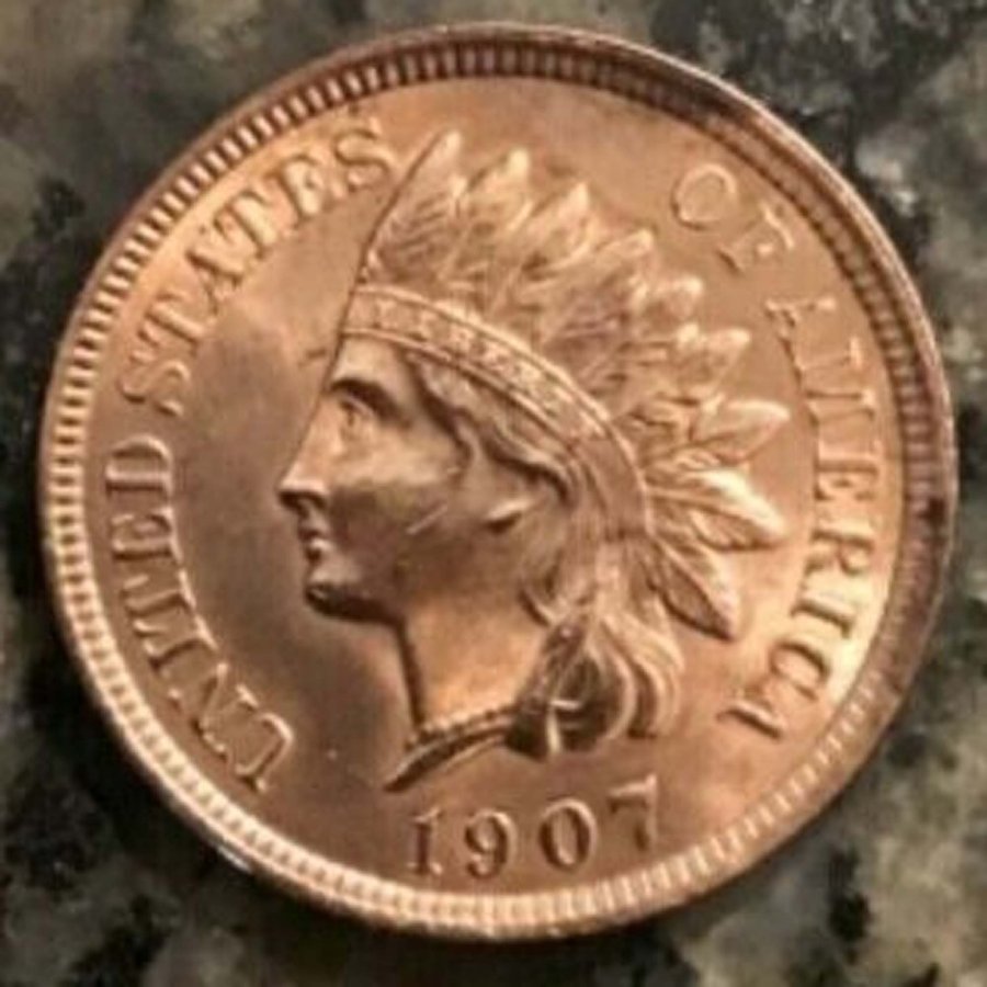 1907-Indian-Head-Cent---Original-Red-Or-Altered-Color?